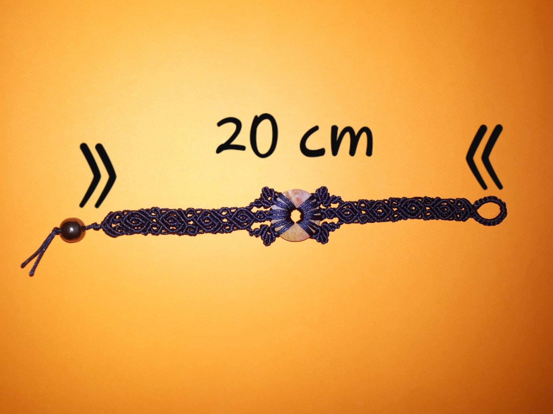 Bracciali & Braccialetti: Makramee Armband mit Pi Stein – Nuovo (secondo la descrizione) da Plagne venduto da Reticulum01 5
