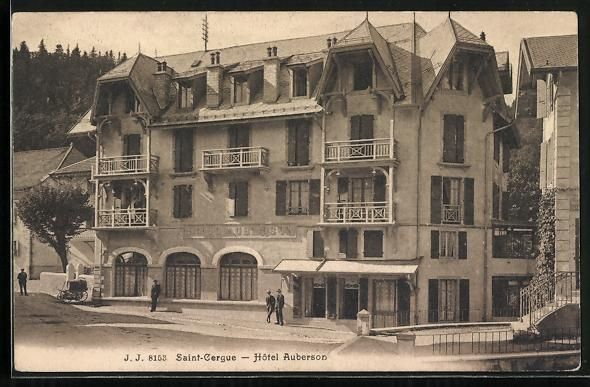 Ansichtskarten: AK Saint-Cergue, Hotel Auberson, 1909 – Gebraucht aus Berlin von bartko-reher