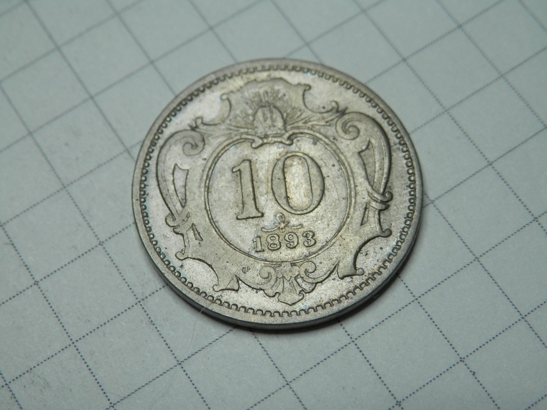 Tutti le monete: Österreich  10 Heller, 1893 – Usato da Weiach venduto da weiach81