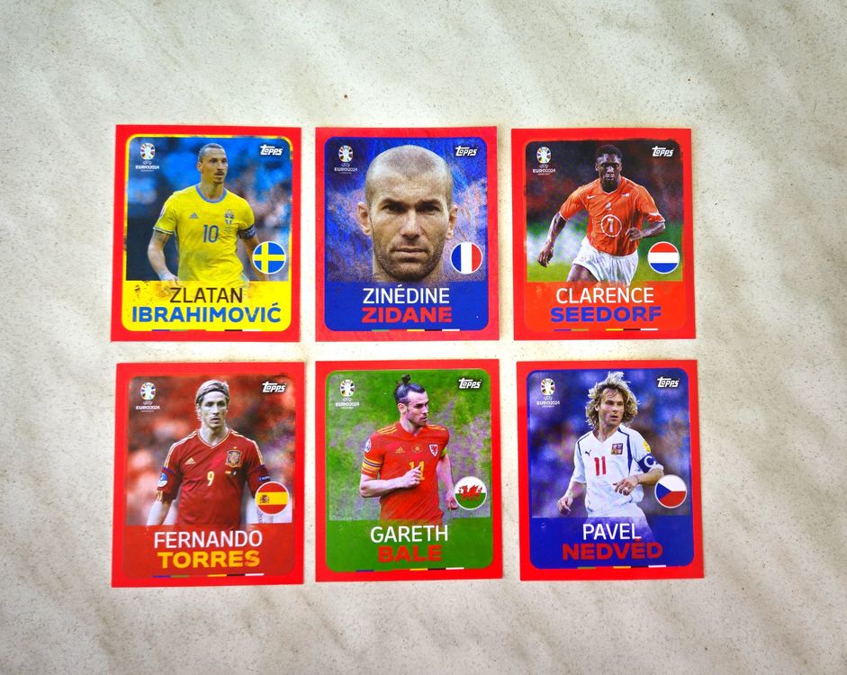 6x stickers Topps Euro 2024 Legends Suisse Edition Kaufen auf Ricardo