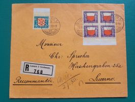 1928 PJ 45+46 obl. LUZERN 5 26.XII.28 "R"