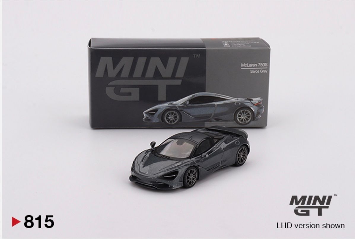 Mclaren Modellautos: McLaren 750S sarcos grey 1/64 Mini GT – Neu und originalverpackt aus Wohlen AG von PrivatSammlung