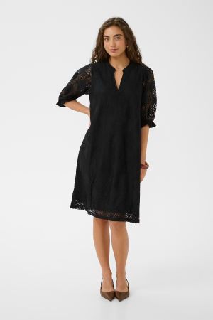 Sommerliches Spitzenkleid, schwarz, neuwertig