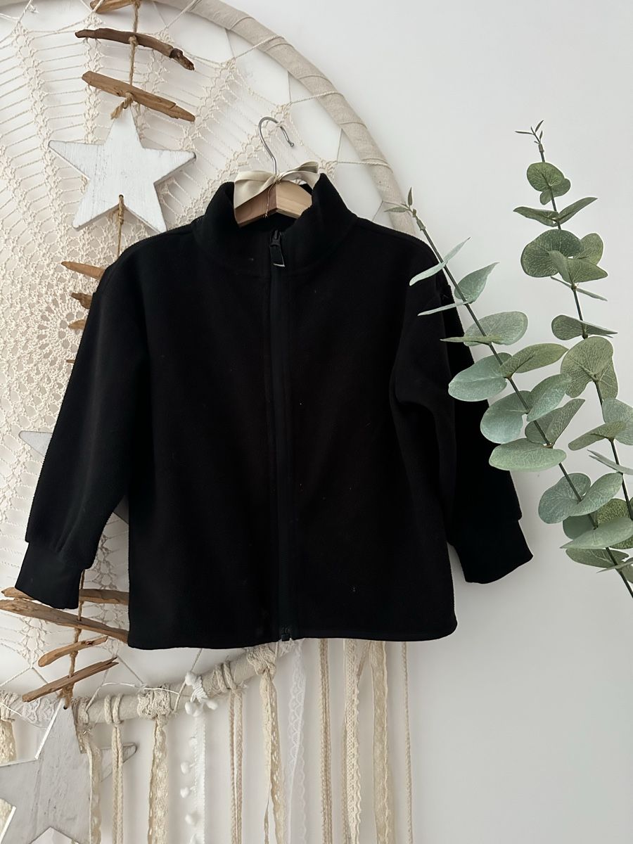 H&M Jacken & Mäntel: Schwarze Fleece Jacke Gr. 98/104 – Gebraucht aus Obfelden von dafae