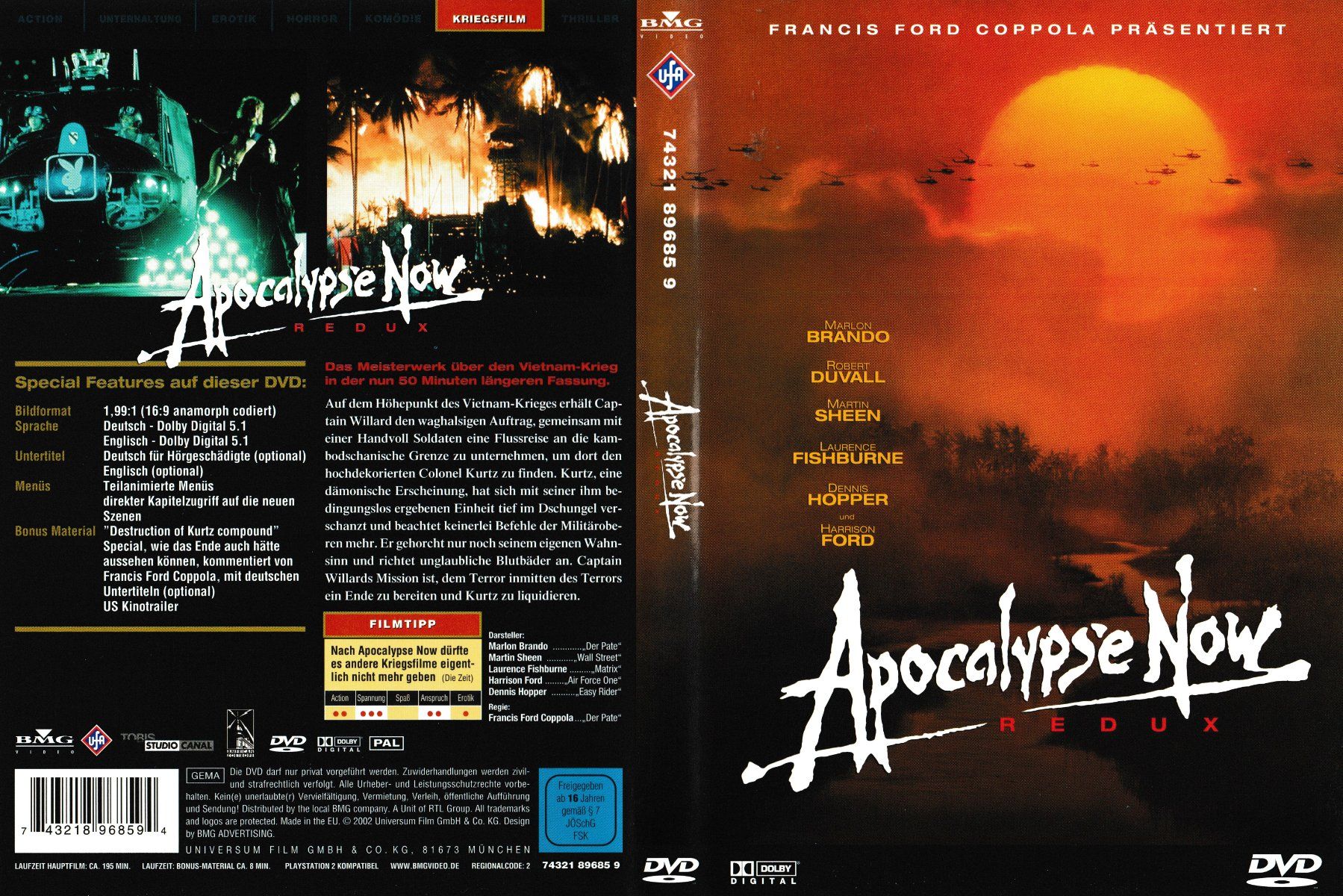 Tutti i DVDs: DVD - Apocalypse Now (Redux) – Usato da Langnau am Albis venduto da MediaRescuerKeLoX