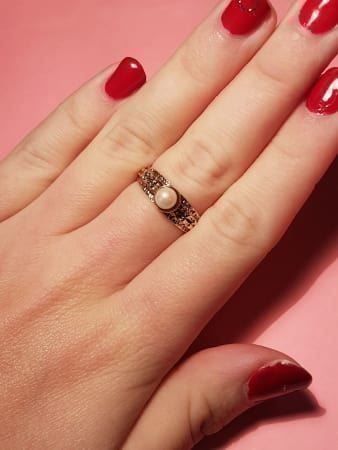Bagues: Stilvoller Ring mit Zuchtperle – Neuf (Voir description) à Unterägeri par Altgoldschmuck 5