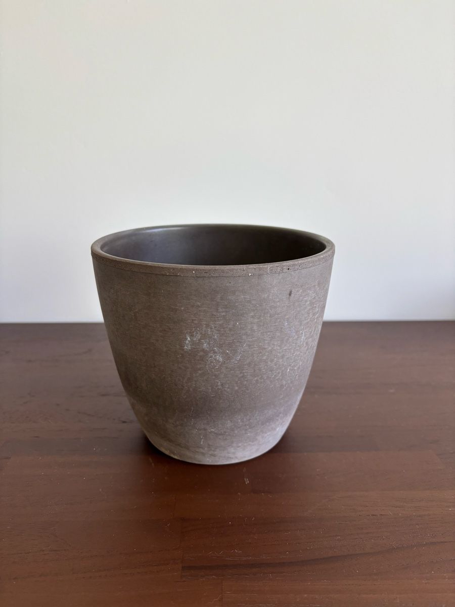 Vasi per fiori: Blumentopf | Pot grey (12.5cm Height x 14cm width) – Usato da Zürich venduto da cha_jz8q 1