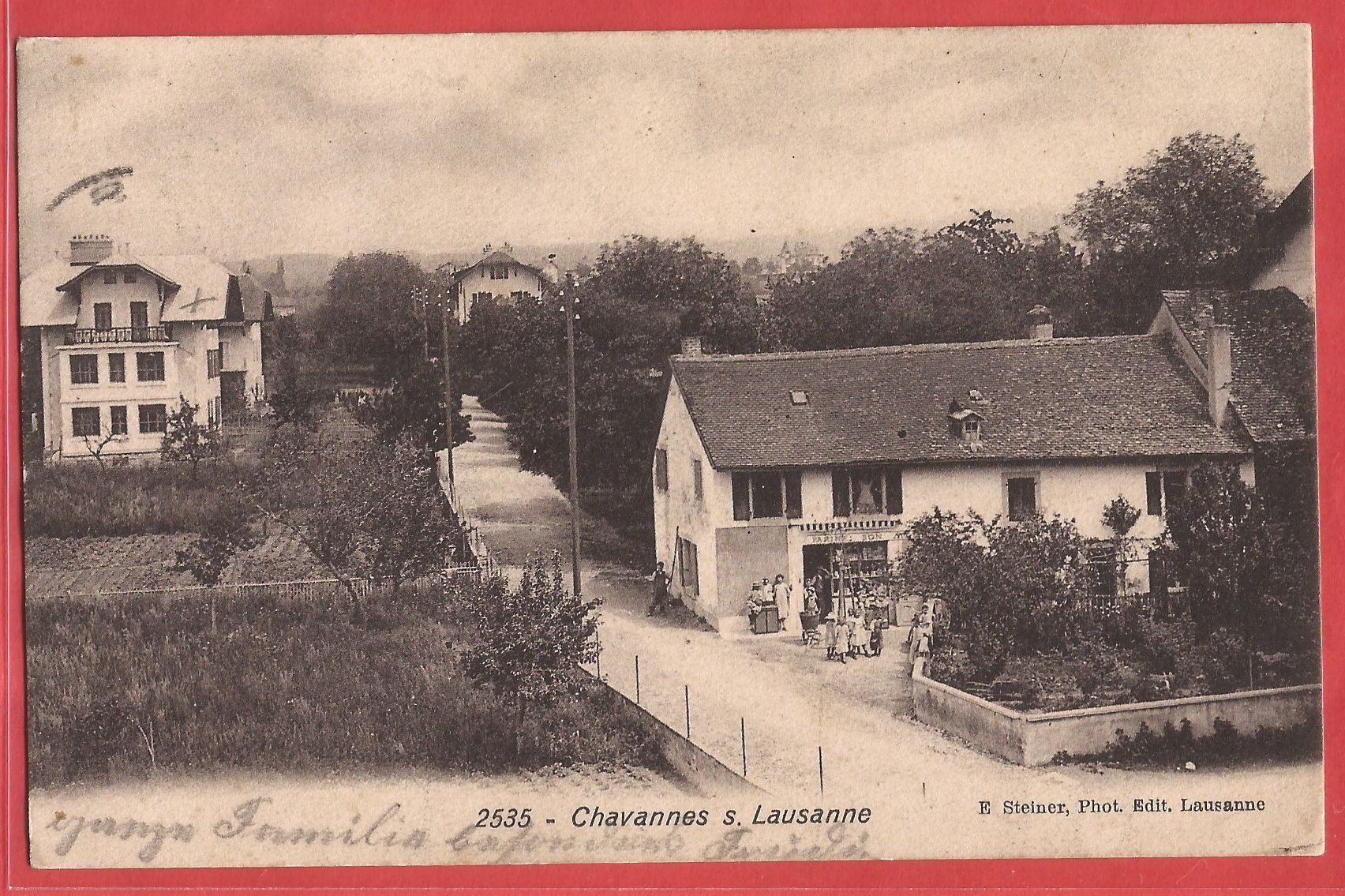 Cartoline postali: Chavannes sur Lausanne - 1913 – Usato da Fislisbach venduto da Porano