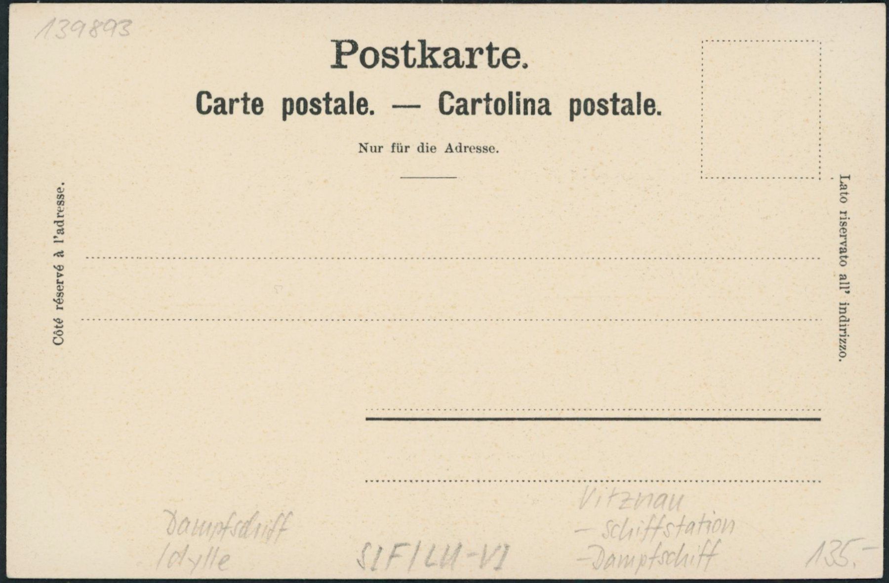 Ansichtskarten: LU Vitznau - Schiff - Vierwaldstättersee – Neu (gemäss Beschreibung) aus Schindellegi von stationary 1