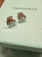 Tiffany & Co Herz-Ohrstecker in Silber