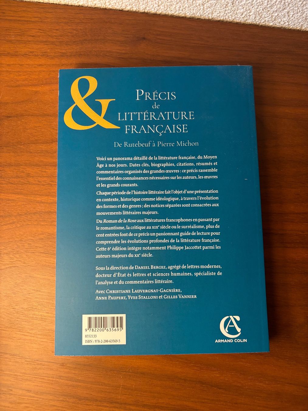 Libri: Précis de Littérature Française – Nuovo (secondo la descrizione) da Büsserach venduto da vimeco.43 2
