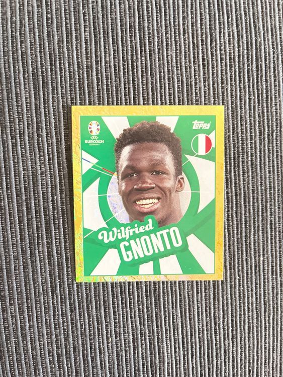 Topps Euro 2024 Sticker ITA PTW - Wilfried GNONTO in gold (Gebraucht) in Lengwil für CHF 0.5