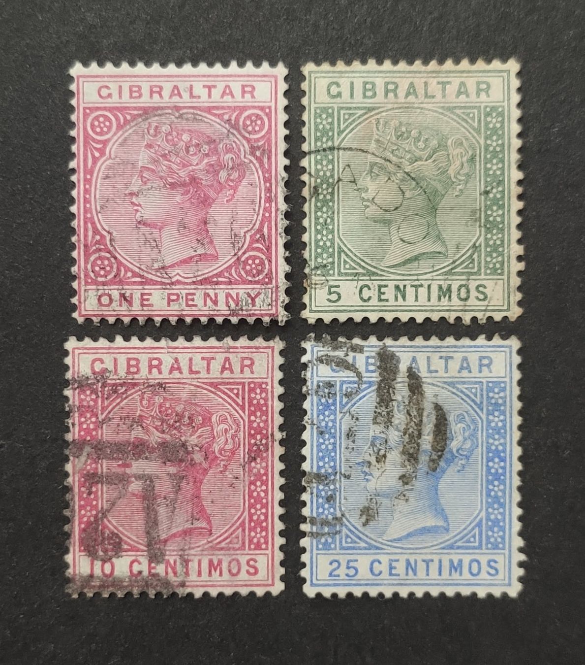 Tutti i francobolli: Gibraltar 1887-89, Victoria, gestempelte – Usato da Wil SG venduto da Zazal