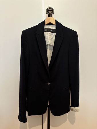 Zara Blazer Damen XS Dunkelblau/Navy - Elegant Smart