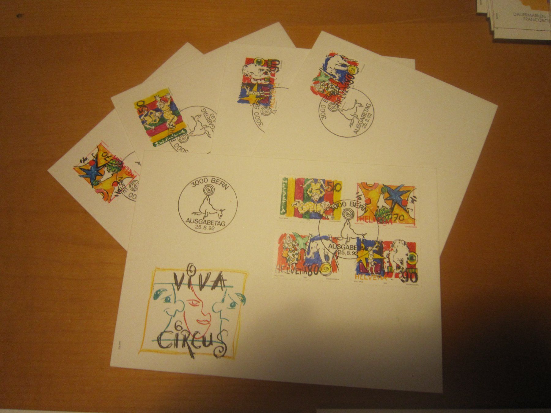 Tutti i francobolli: CH 1992 FDC Serie einzeln und 4er – Usato da Gordola venduto da Polentaefung 1