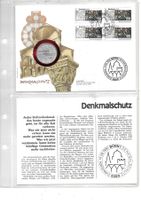 Numisbrief Denkmalschutz 1986 Silber 625  7 Gramm