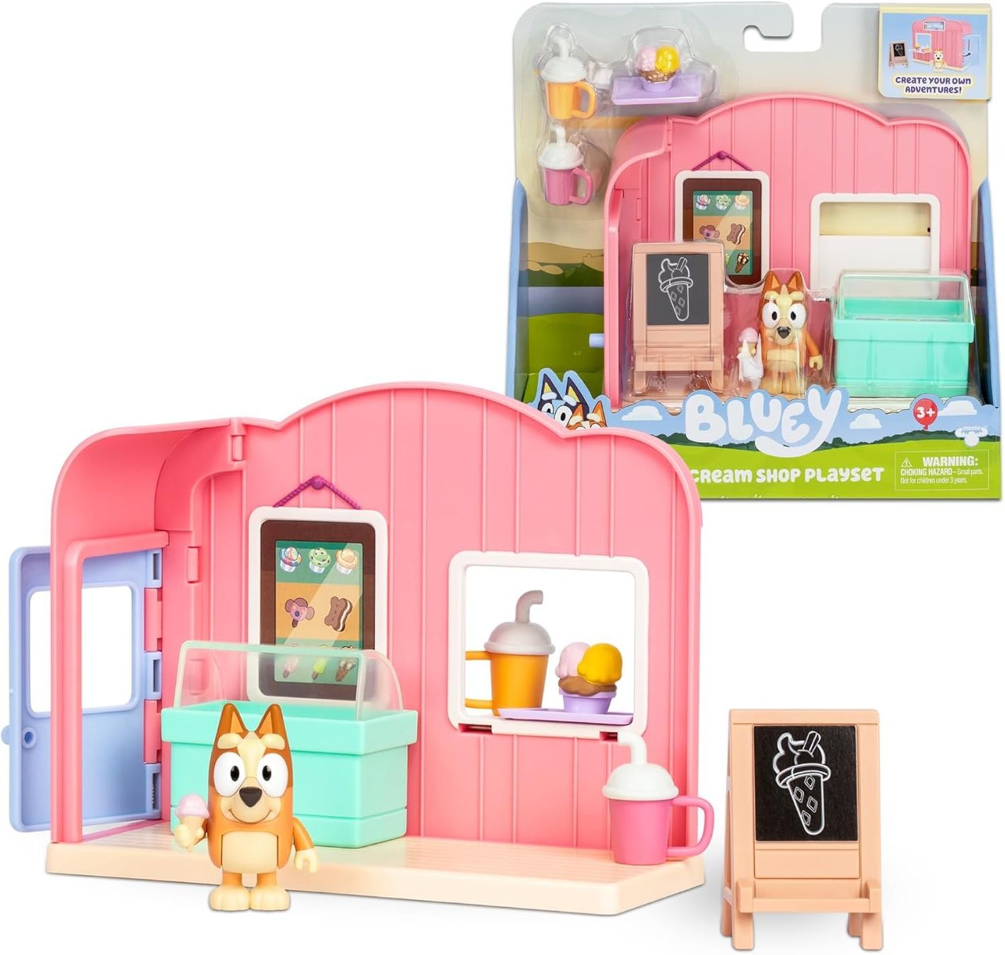 Giocattoli: BLUEY Mini Playset Ice Cream Shop – Nuovo e nell'imballaggio originale da Gossau SG venduto da Zelte 1