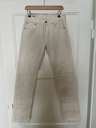 LEVIS 501 WHITE DENIM