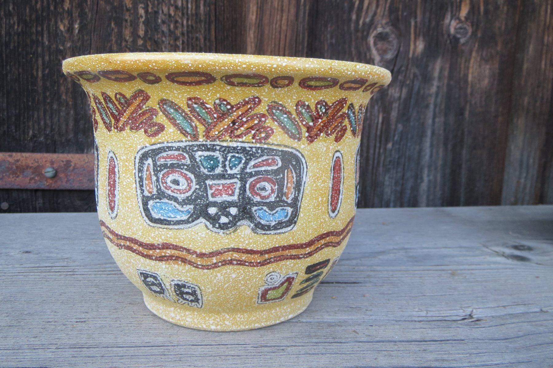 Pots de fleurs: Blumentopf Keramik gelb verziert – Neuf (Voir description) à Herisau par fan_h9qj 2