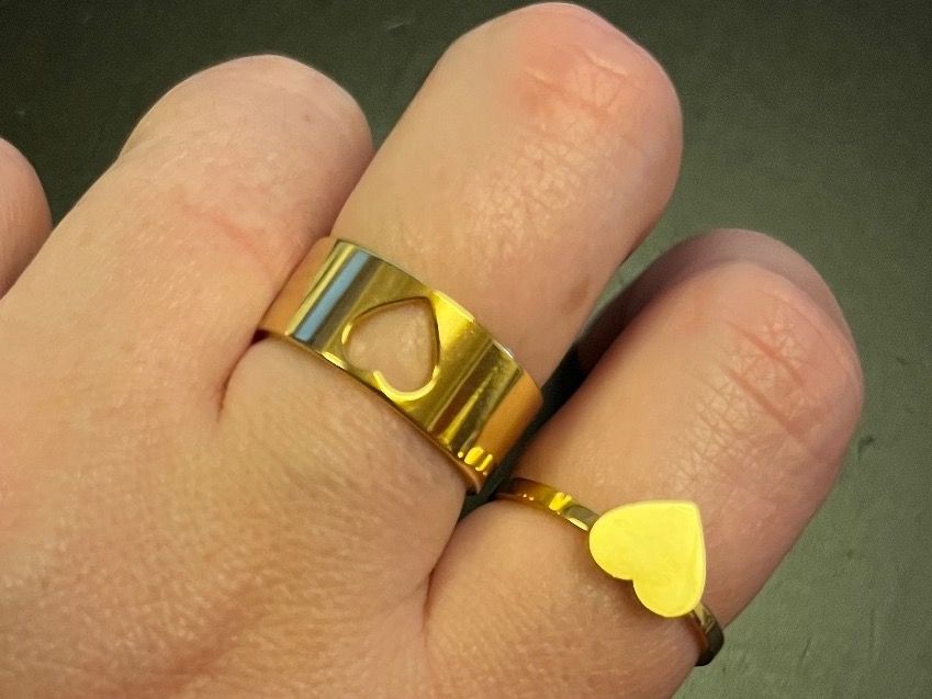 Anelli: Ring Set mit Herz ( one Size), Nr. 68 – Nuovo (secondo la descrizione) da Gams venduto da Mariawicca 4