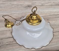 edle Bankamp Leuchte Tischlampe goldenes Metall