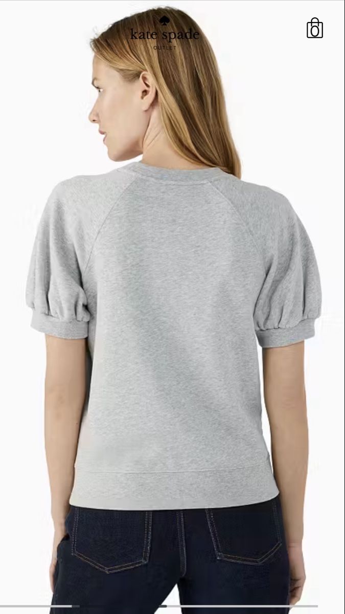 Kate Spade Maglioni & Felpe: KATE SPADE Pullover grau Apfelmuster Grösse L kurzarm – Usato da Zürich venduto da nadin.nadin2 6