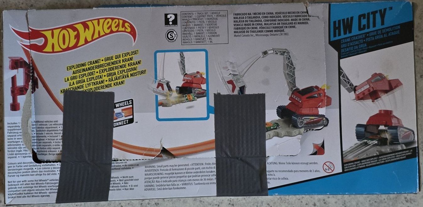 Hot Wheels Giocattoli: Hot Wheels City Crane Crasher Spielset – Usato da Birmensdorf ZH venduto da delta14 1