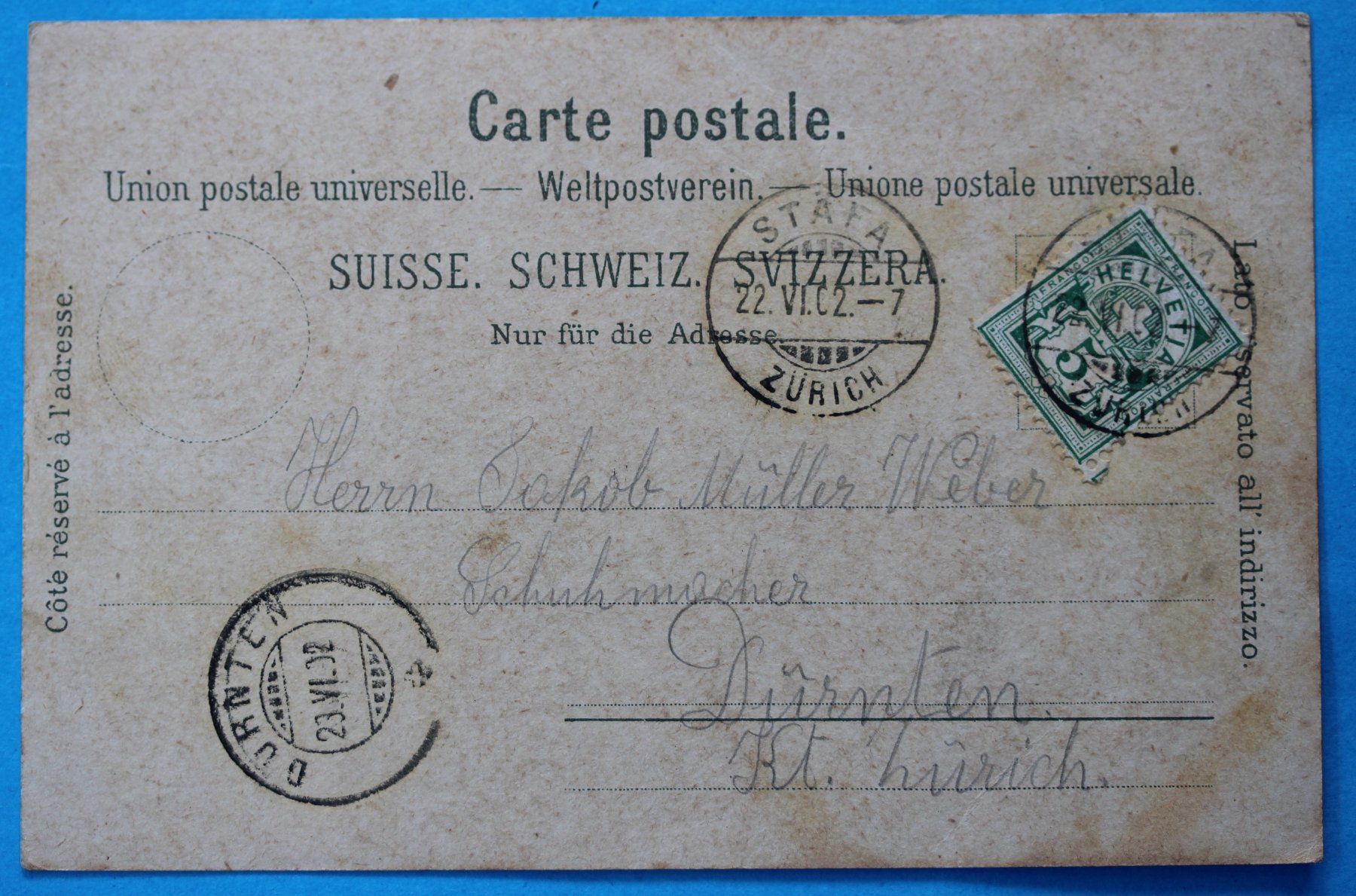 Ansichtskarten: UERIKON LITHO AK – Gebraucht aus Lotzwil von pirolh 1
