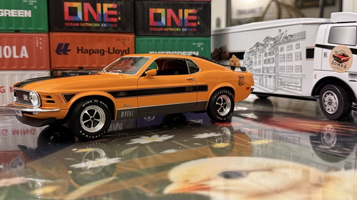 Ford Modellini d'auto: Ford Mustang Mach 1 Orange 1:18 – Usato da Basel venduto da Zomeg 7