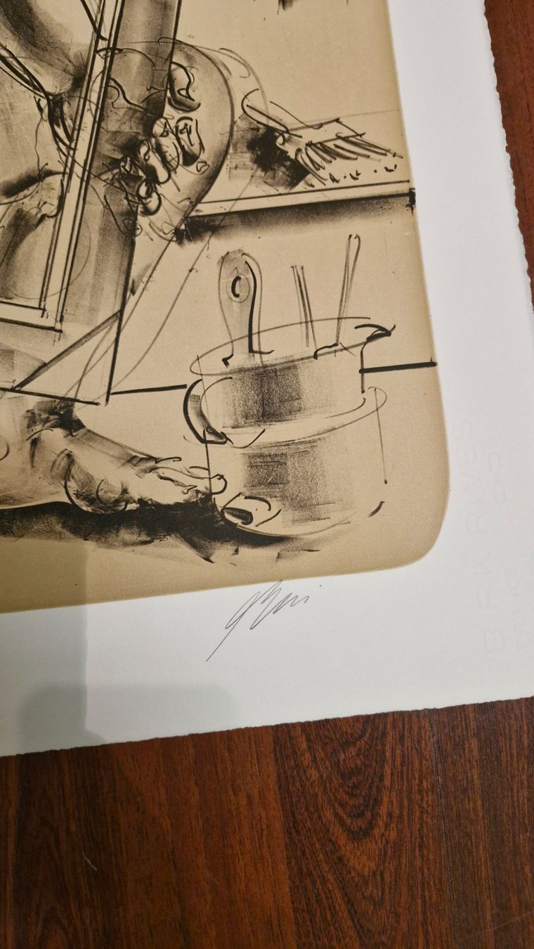 Grafica & Litografie: Hans Erni, der Rahmenmacher – Nuovo e nell'imballaggio originale da Elgg venduto da j.hilber 2