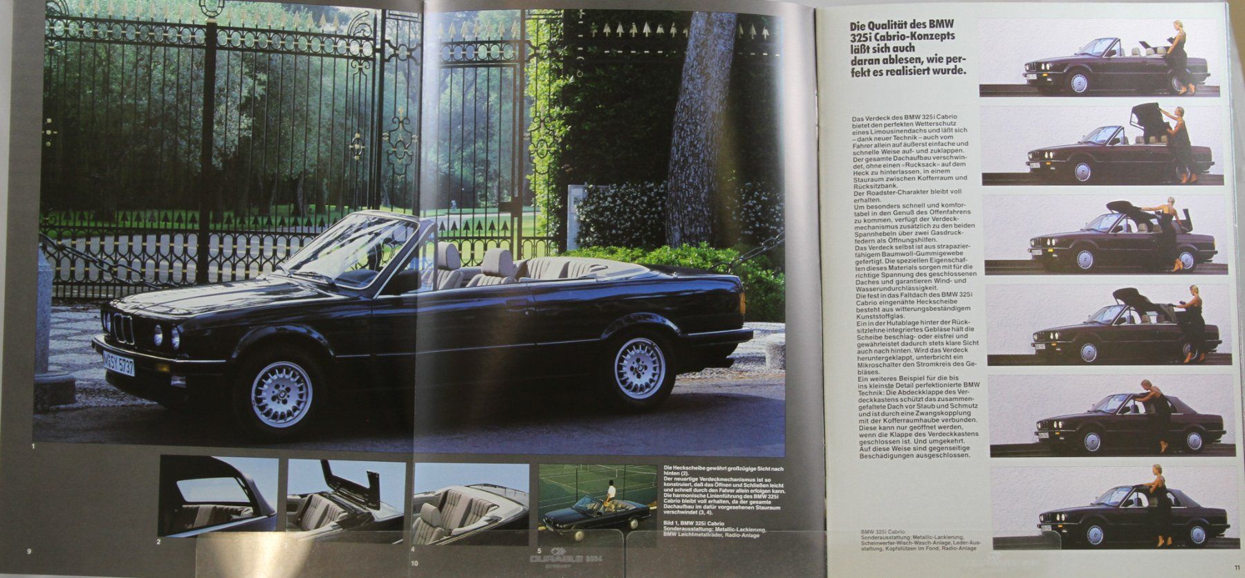 BMW Dokumente: PROSPEKT | 3ER - BMW 325i CABRIO KAT. - TYP E30 | AB 01.1986 – Gebraucht aus Unterägeri von Isha04 4