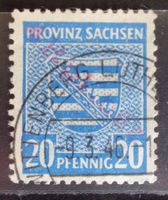 WITTENBERG-LUTHERSTADT 1946: Aush.-Ausgabe 4 a. 20 Rpf., O