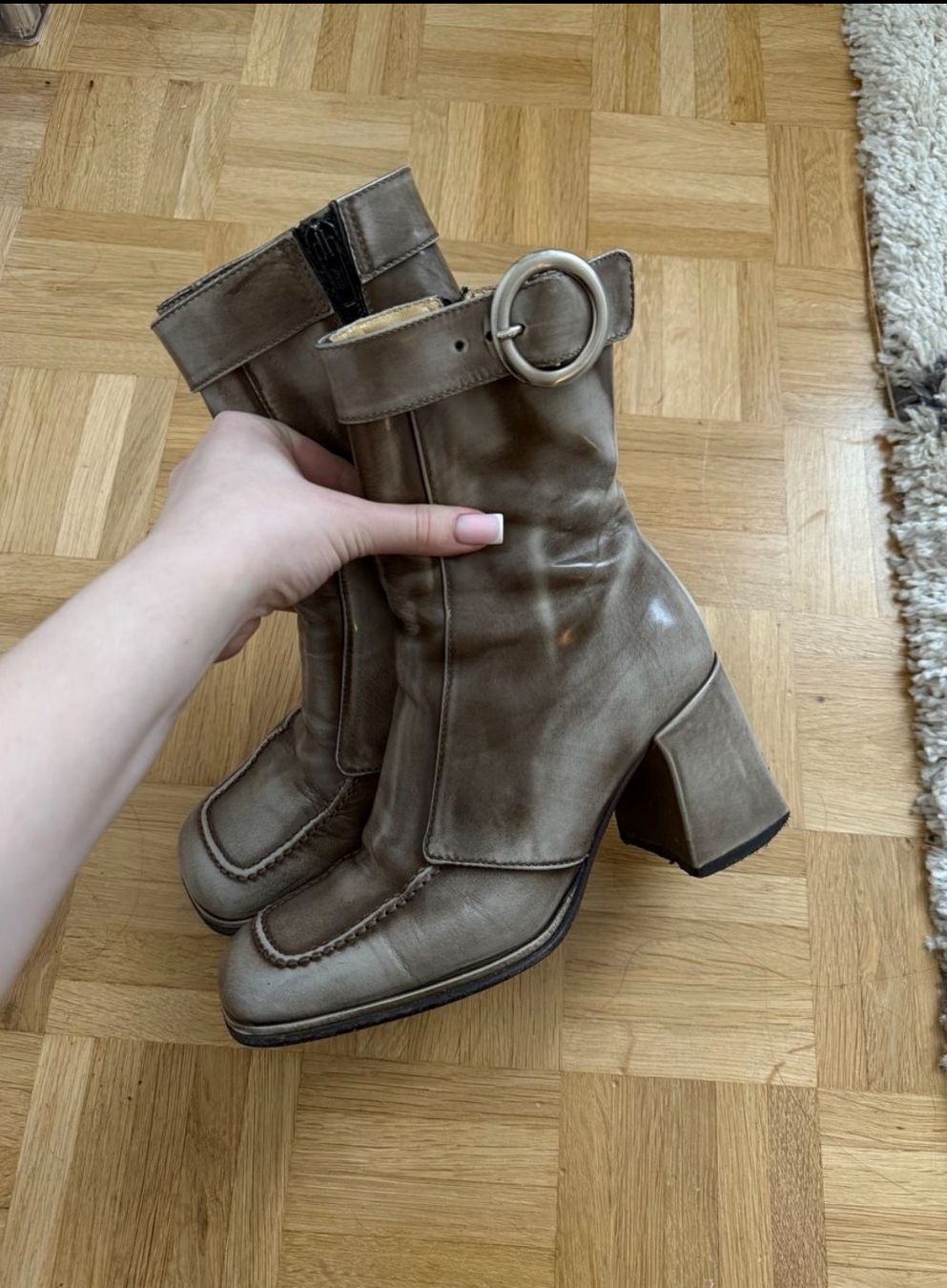 Damenschuhe: Vintage Leather Boots – Gebraucht aus Zürich von liv_e 3