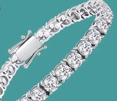 Silberarmband 925 mit Zirkonia Marke: Alpen Silva 18 cm
