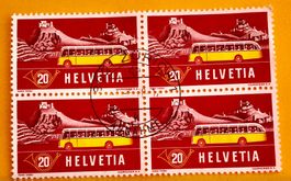  Viererblock Nr.315 Stempelt Zürich 1953   