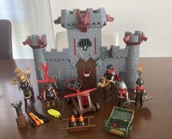 Playmobil Burg Schwarzer Baron 6697 Ritter Figur Wolf Kanone