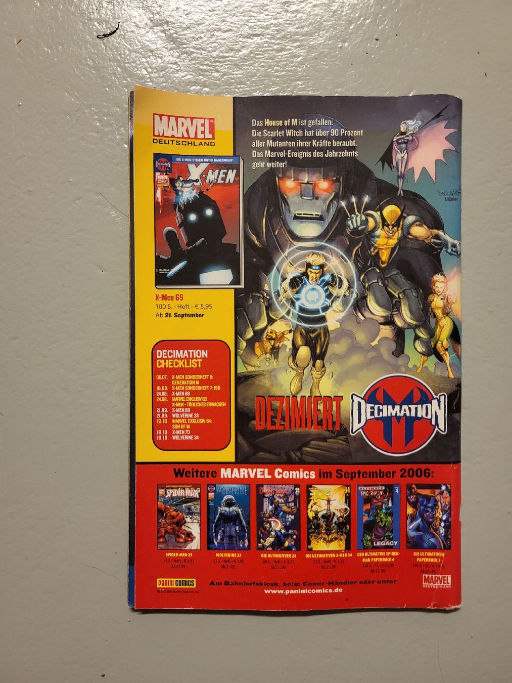 Comics: Comic Heft Marvel X-Men Nummer 69 – Gebraucht aus Mönchaltorf von DiaPG 1