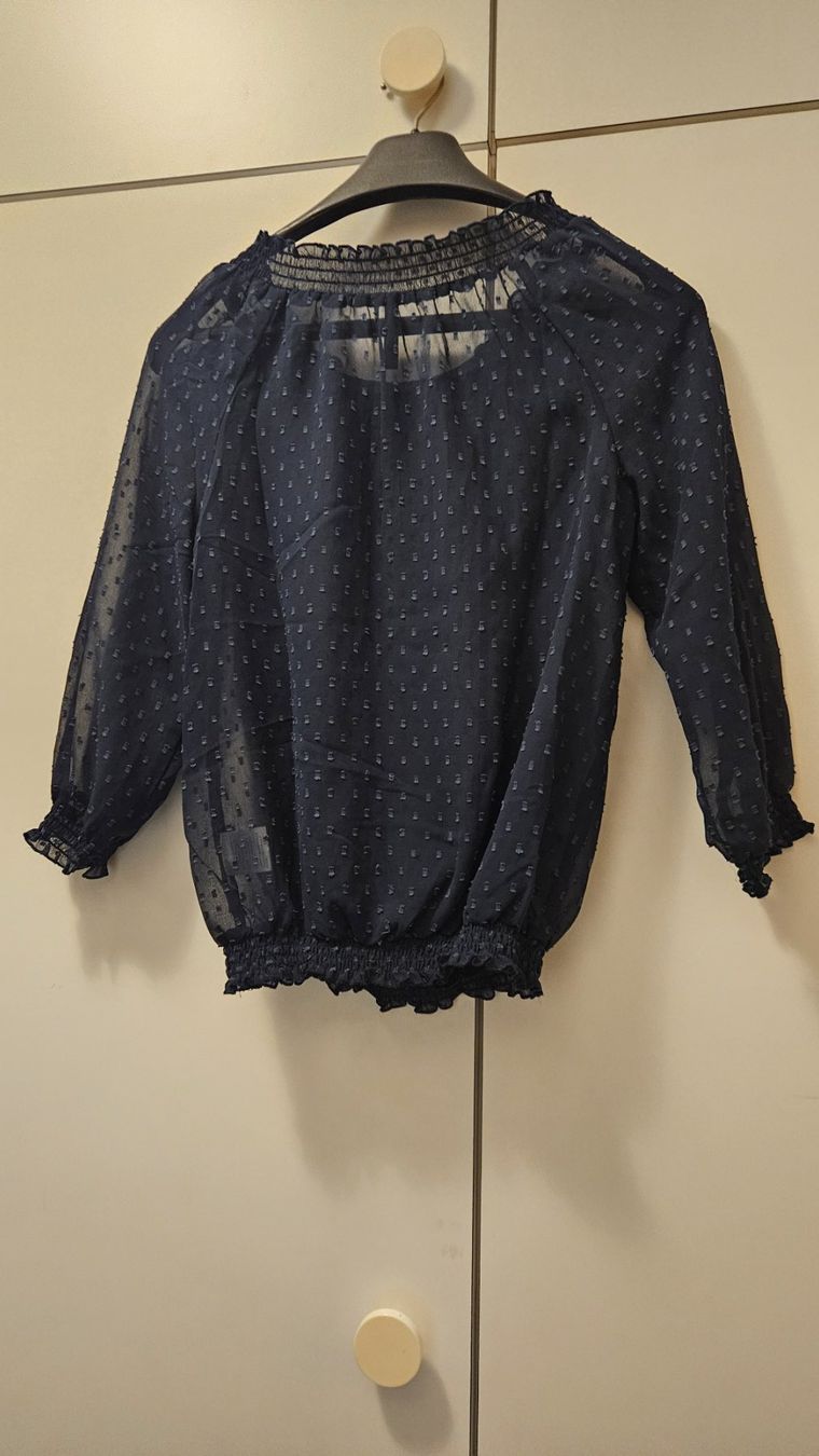 Camicette: Blusa blu poliestere tg.S Chichoree – Usato da Melano venduto da H-Sara 1