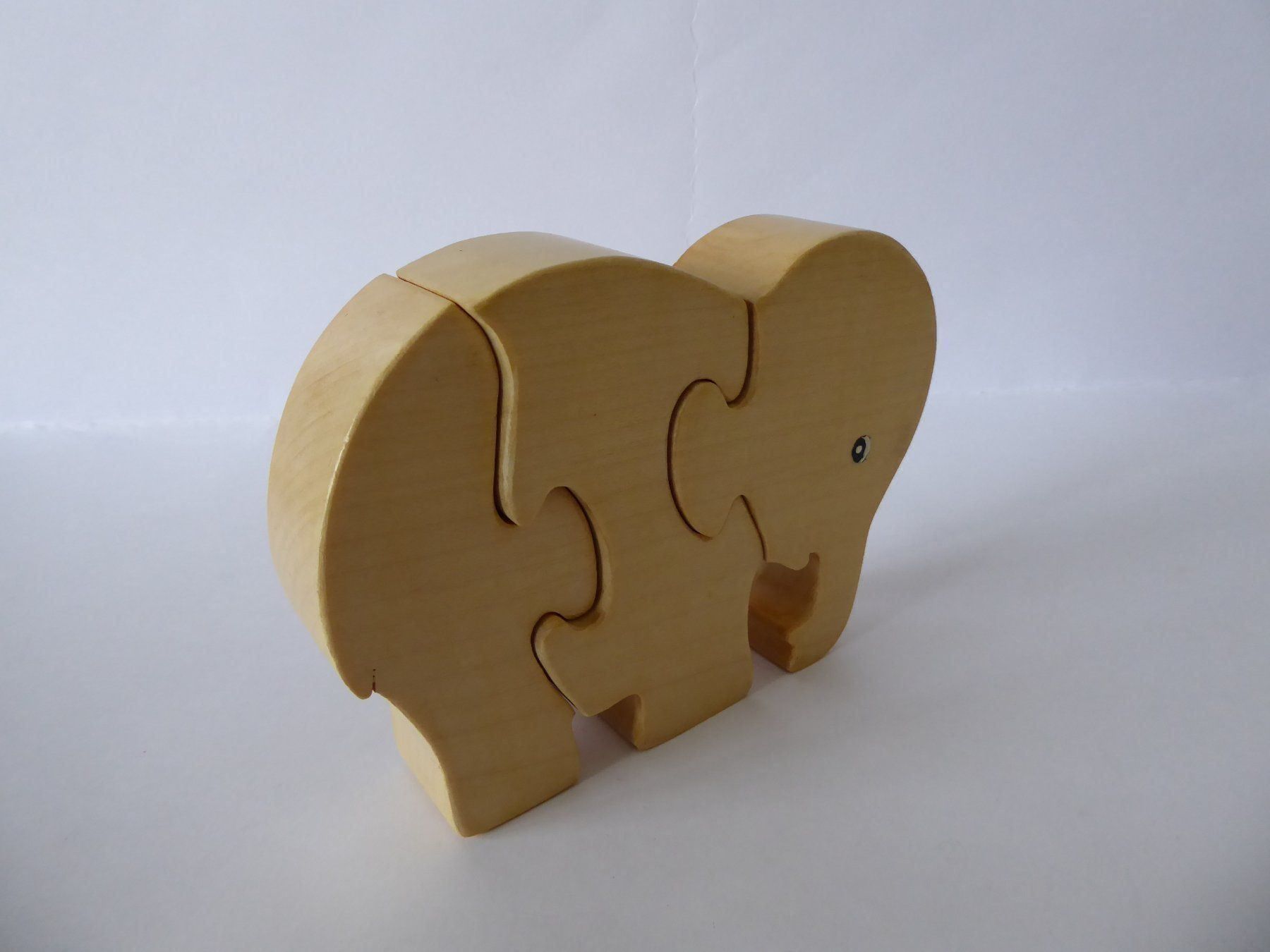 Spielzeuge: Toller Holz Elefant, 3 teilig – Gebraucht aus Turbenthal von Panau 2
