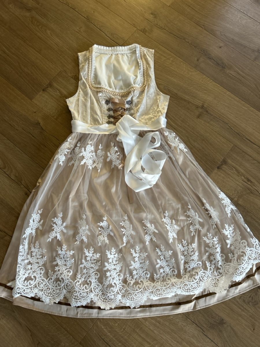 Vestiti: Dirndl Kleid, beige, Grösse L NEU – Nuovo e nell'imballaggio originale da Lotzwil venduto da lan_qr2y