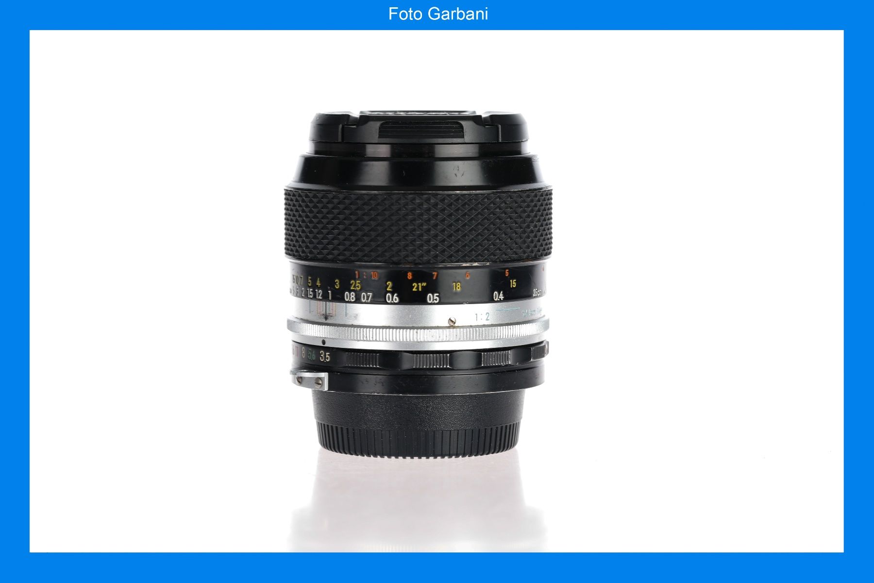Nikon Obiettivi: Nikon Micro-P Auto 55mm f3.5 – Usato da Muralto venduto da FotoGarbani