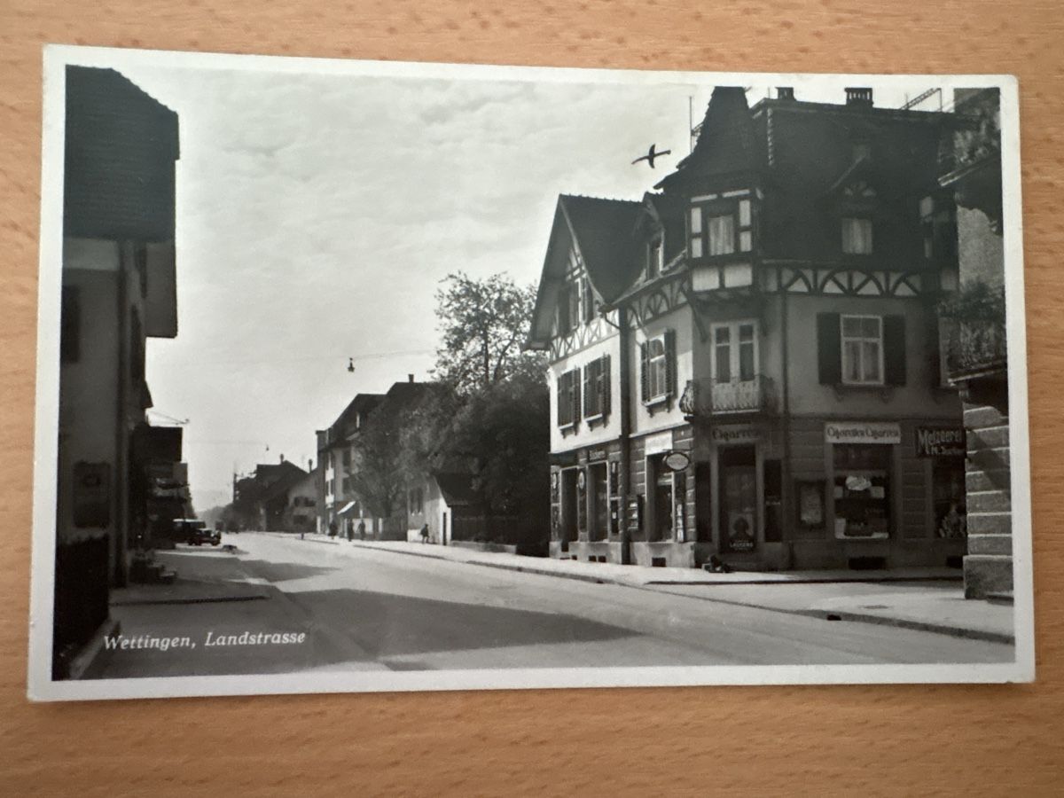 Ansichtskarten: Ansichtskarte Wettingen Landstrasse – Gebraucht aus Fislisbach von Badensia54