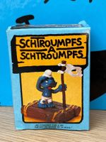 Schiffbrüchiger Schlumpf auf Floss, Originalverpackung
