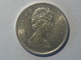 Kanada 50 Cent Silbermünze 1965 - Seltenes Sammlerstück!