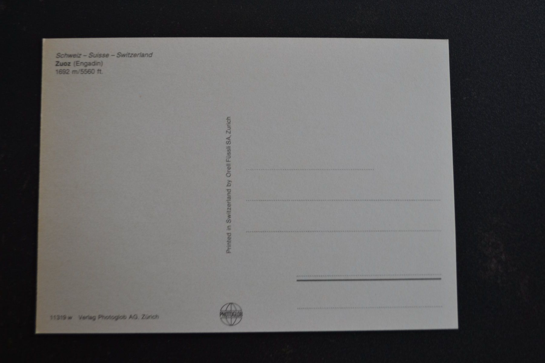 Cartoline postali: AK Zuoz GR – Usato da Beinwil am See venduto da kajak55 1