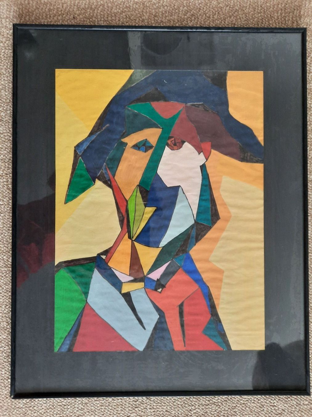Dipinti: Collage: Gemälde im Glasrahmen 41x51 – Usato da Herrliberg venduto da AlexandraBopp