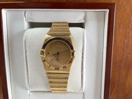 Golduhr Omega Constellation mit Goldarmband