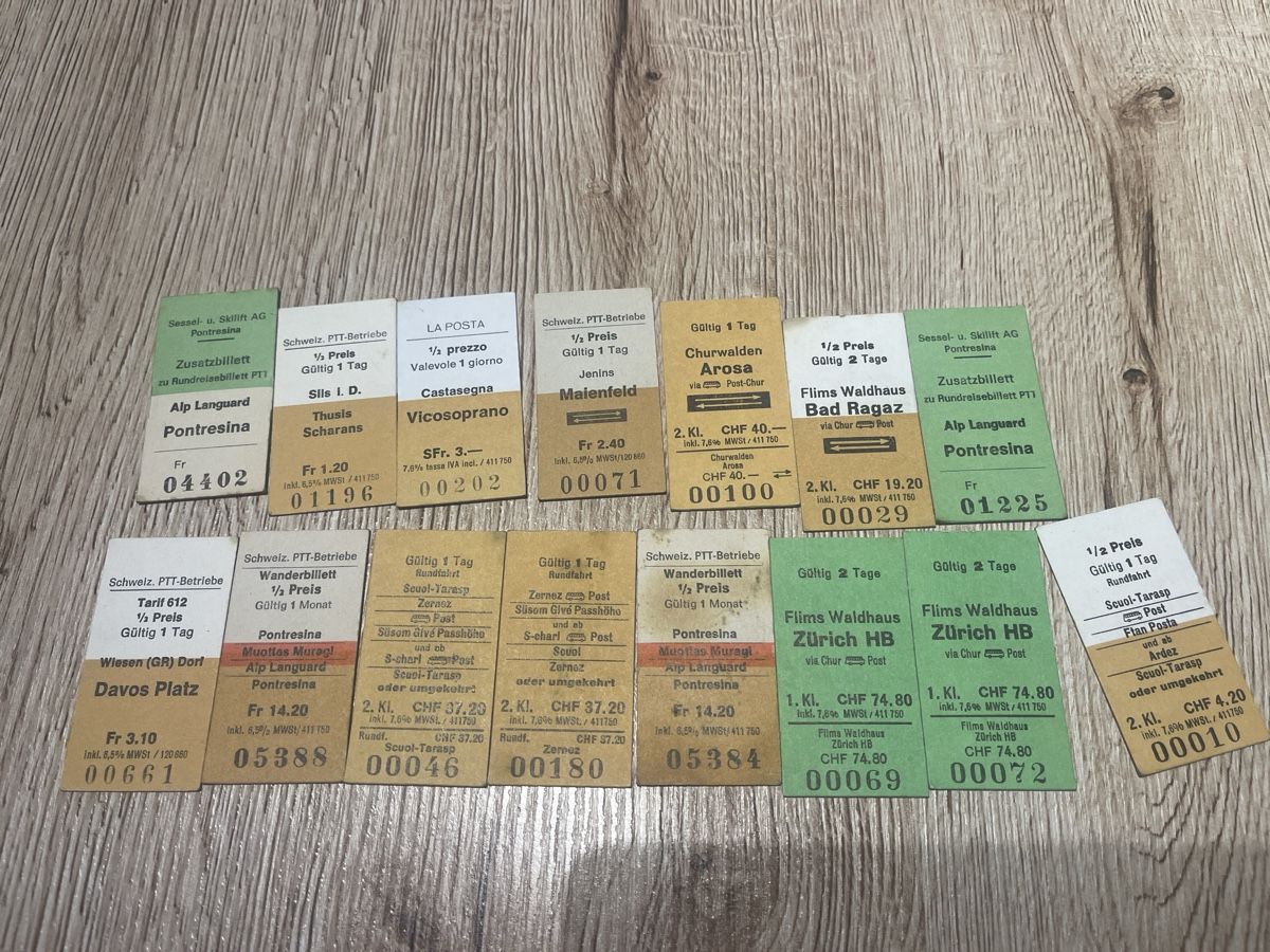 Biglietti: Billette – Usato da Chur venduto da eagle86federico