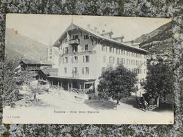 Alte PK / Evolene - Hotel Dent Blanche Gelaufen 1923