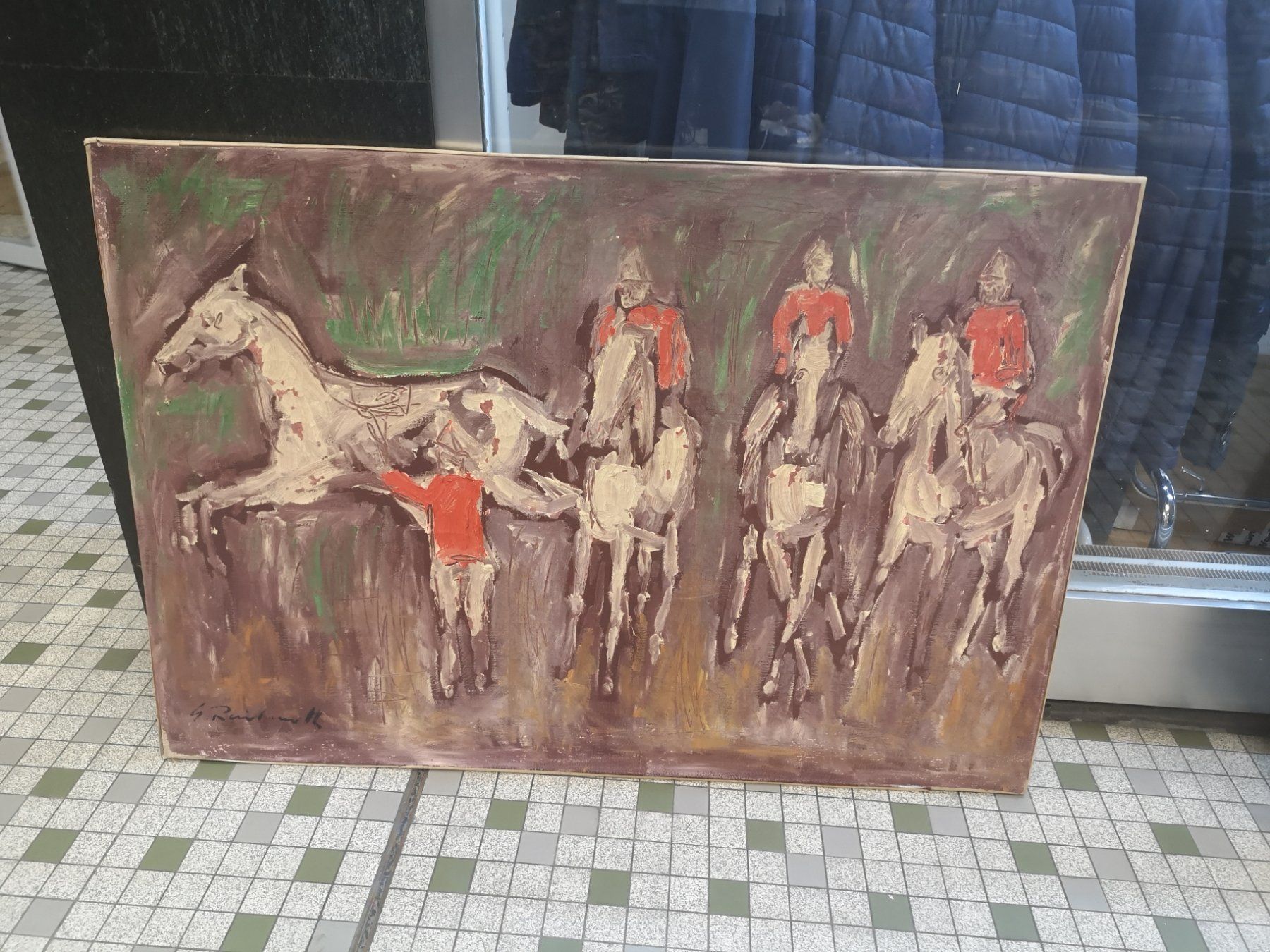 Gemälde: GRANDE HUILE SUR TOILE SIGNÉE – Gebraucht aus Genève von Qanil77